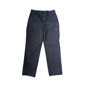 Dickies‎ Mens Black Cargo Work Pants Genuine Cotton Polyester Blend Size 80
